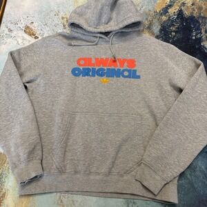 Adidas Always OG Hoodie-size Large Original Heather Gray Neon Orange GUC 2022
